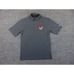 Georgia Bulldogs Polo Mens Small Champion Gray Solid Athletic Gameday UGA SEC